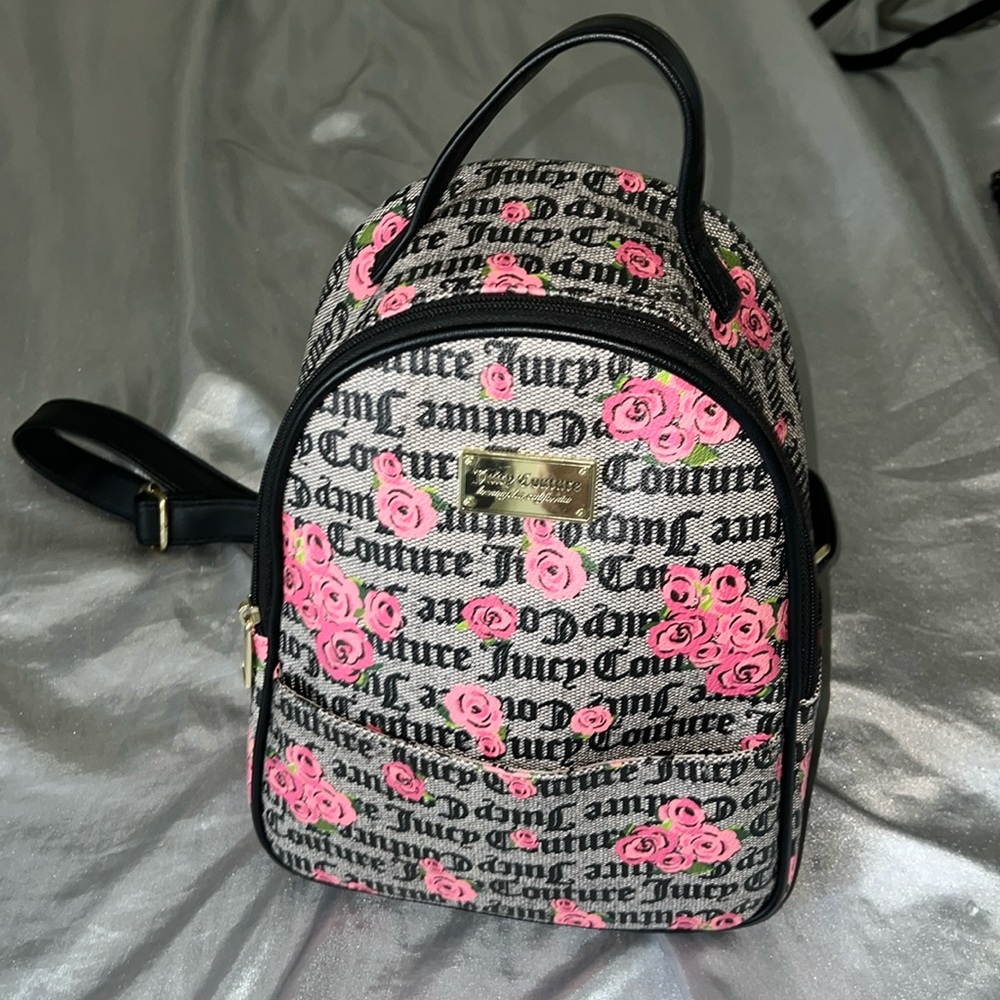 Juicy couture, small, rose backpack gently used